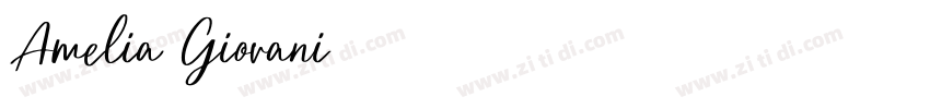 Amelia Giovani字体转换